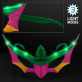 Purple, Green & Gold Mardi Gras Mask LED Shades - Blank
